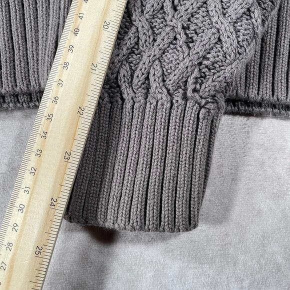 Vintage Eddie Bauer Grey Multicolor Cozy Knitted Sweater - Picture 6 of 7